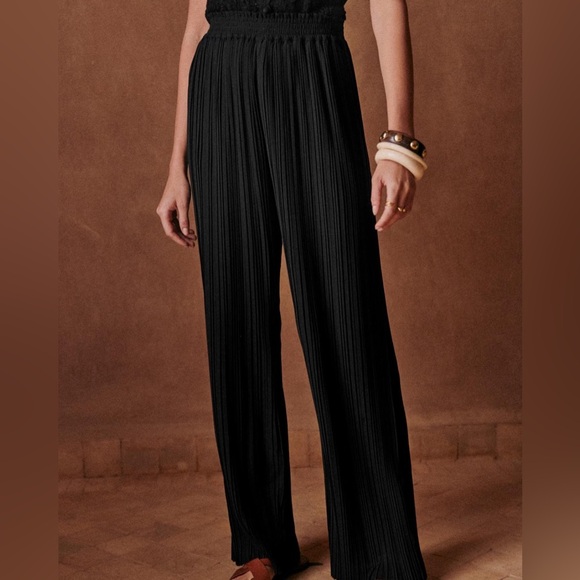 SEZANE JIMMY PANTS Black Pleated Trousers Size 40 - Picture 5 of 12